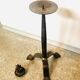 Brutalist wrought iron candle holder