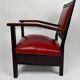 Pair of Colonial Art Deco Carved Wood Armchairs, Algeria, 1930