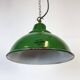 Industrial Green Enamel Factory Pendant Lamp from Maxlume, 1960s