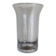 1970 XXXL vase in solid bubbled glass H33cm