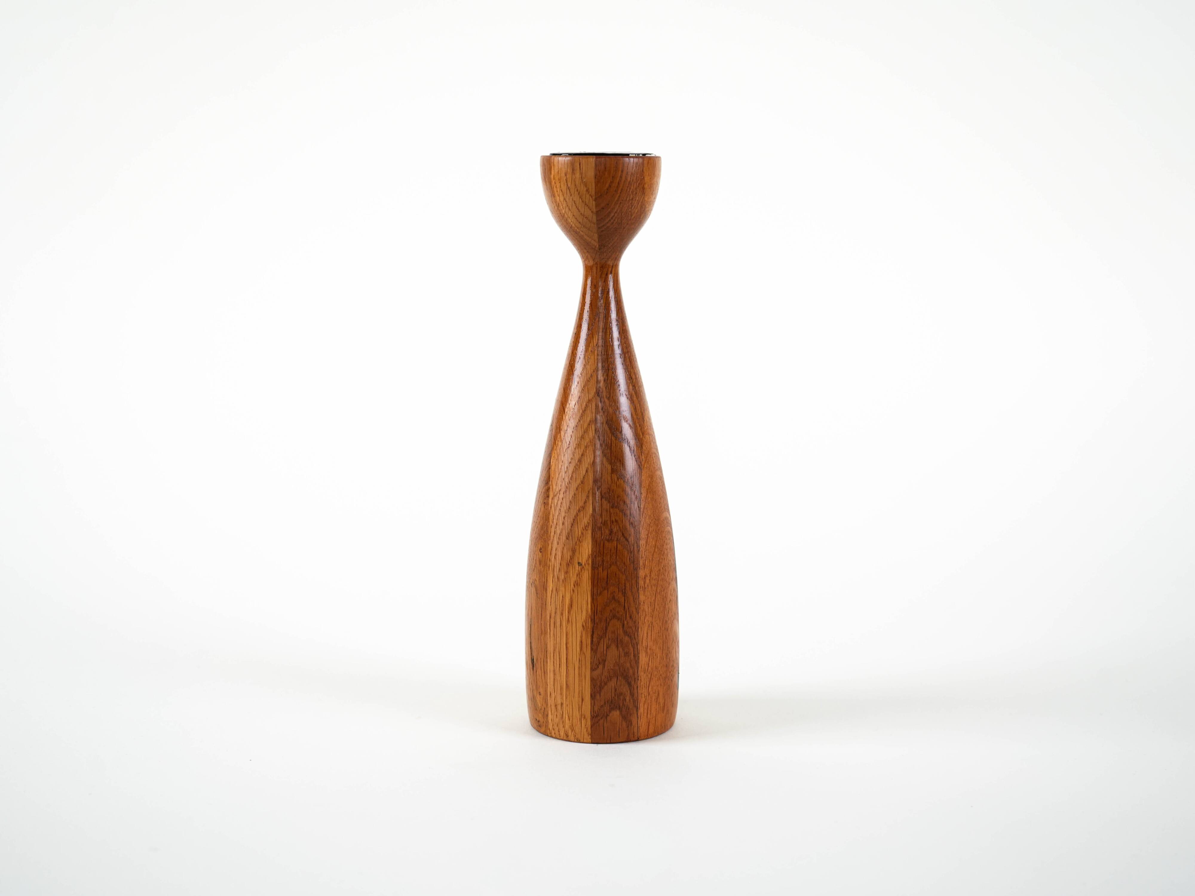 Bougeoir en teck, design danois, années 1970, fabriqué par BoConcept