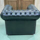 Chesterfield leather armchair from the 70s