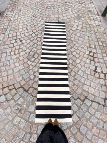 Tapis galerie rayé