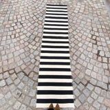 Striped gallery rug