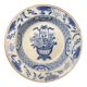China, 18th century blue and white porcelain soup plate