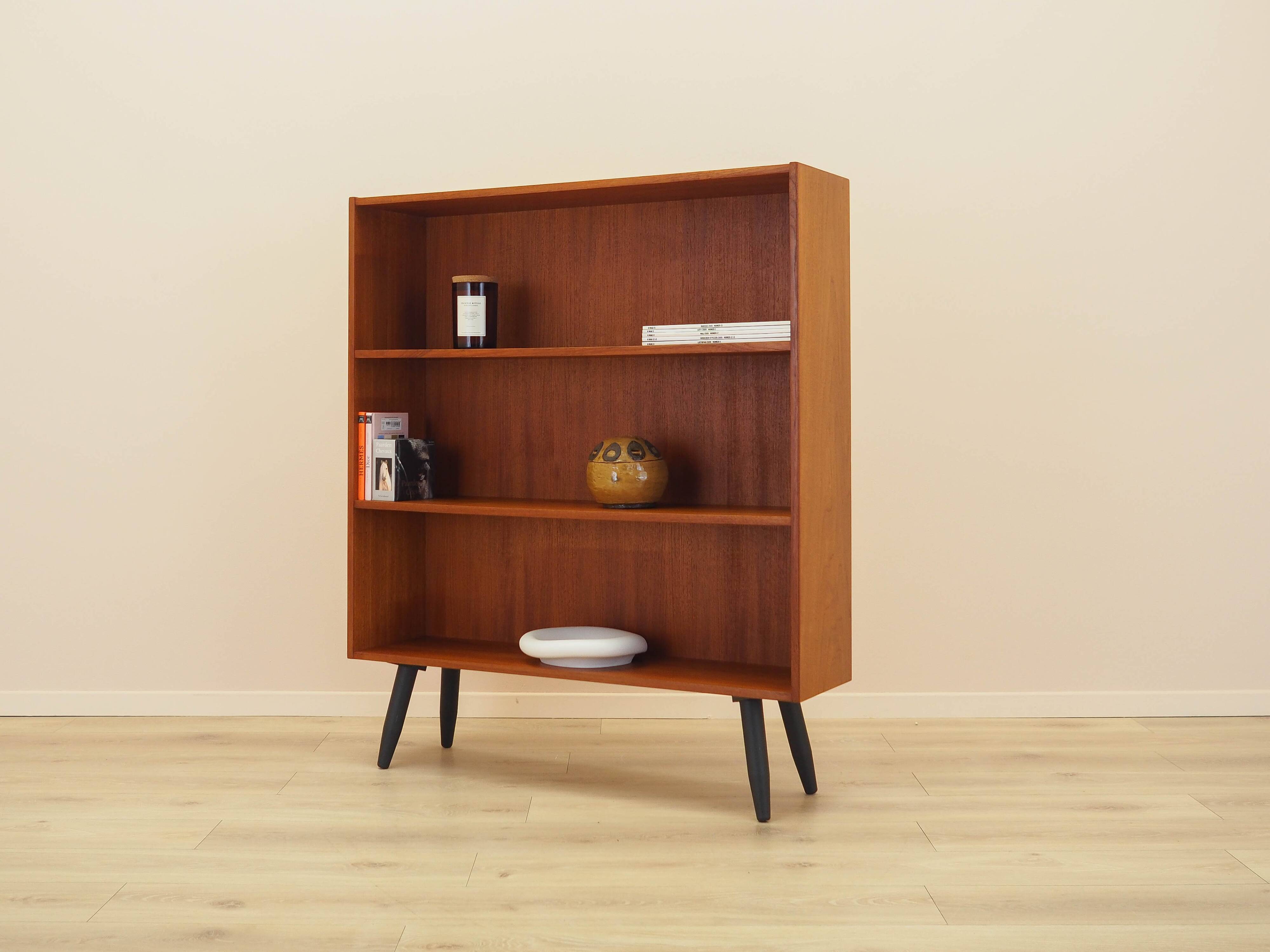 Teak bookcase, Danish design, 1970s, manufactured by Clausen & Søn