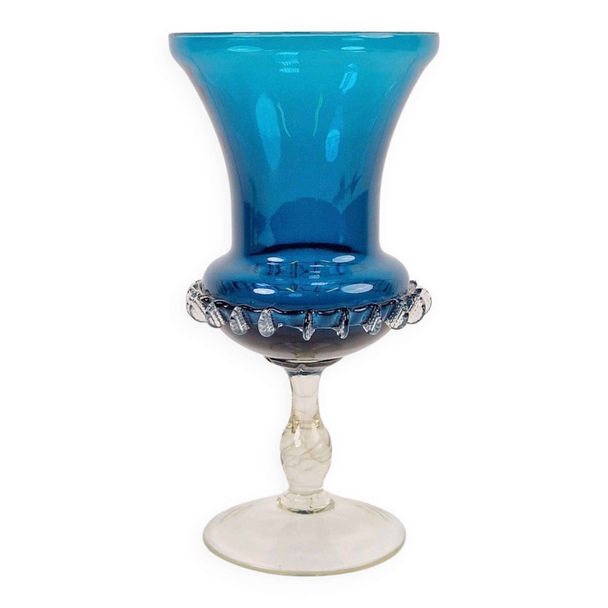 Mid-Century Modern Blue Murano Glass Vase, 1960s