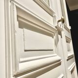 Haussmannian old glazed double door