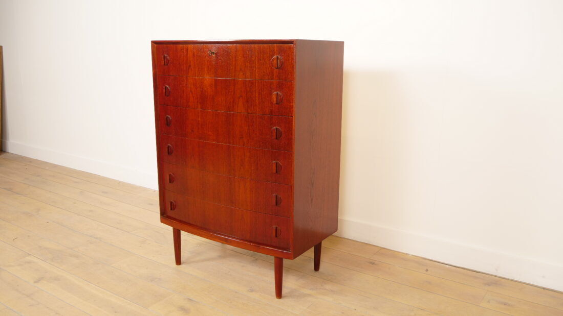 Vintage chest of drawers | 6 drawers | 120 cm | Teak | Henning Kjaernulf