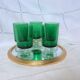 Set of 5 wine glasses Luminarc Arcoroc year 1970