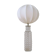 Rare mid-century modern crystal drop table lamp by Orrefors, designed by Carl Fagerlund.