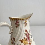 Pot à lait pichet en terre de fer polychrome "Louis VX" U&C Sarreguemines