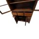 XL vintage wooden display cabinet/buffet, very tall, with glass.