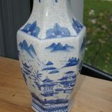 Large chinese porcelain vase cracked effect
