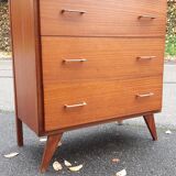 Vintage exotic wood chest of drawers