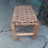 Artisan bench acacia and ropes