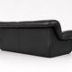 1970’s Vintage Italian design black leather sofa from PelleRossi