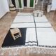 Handwoven Berber rug 3x2 m