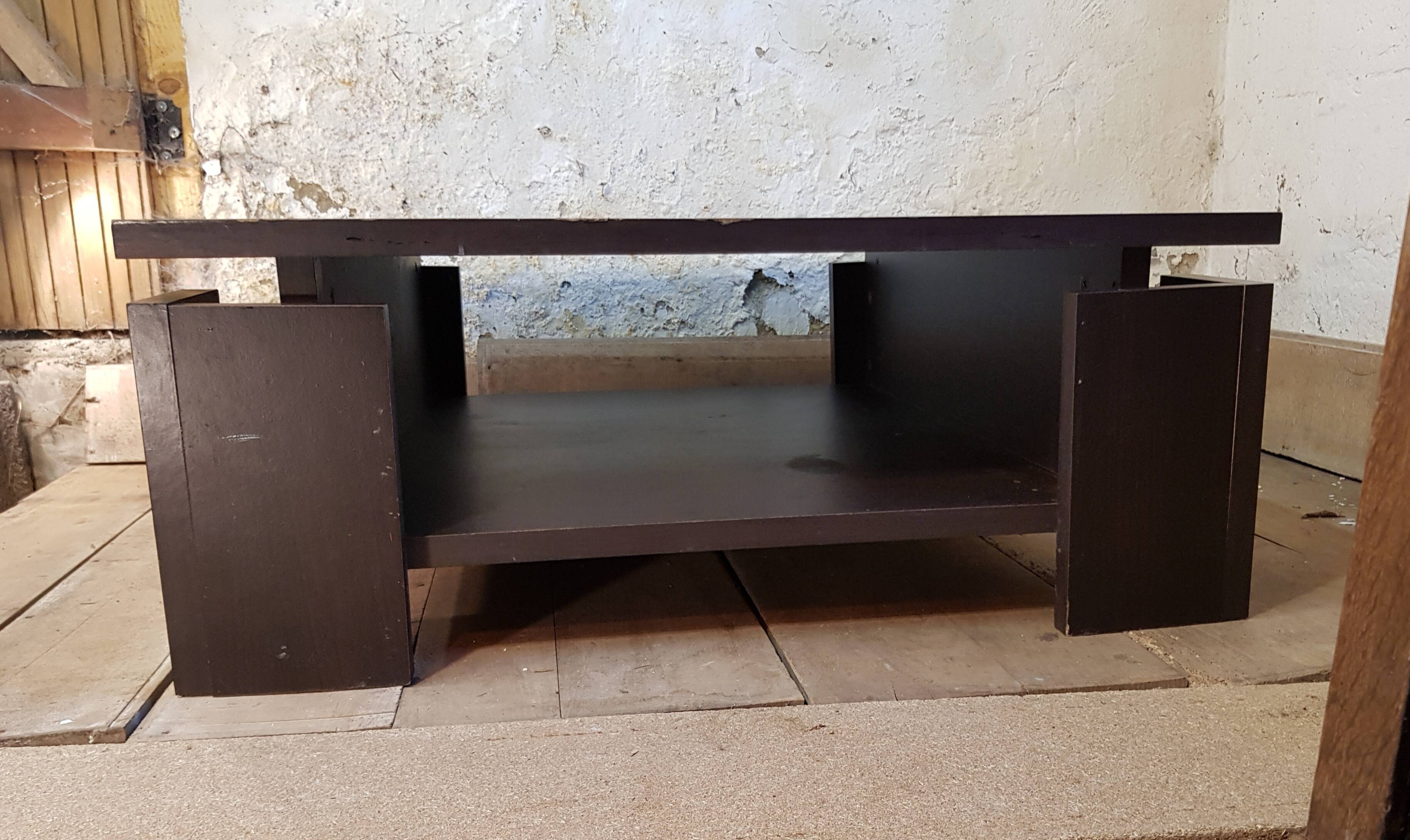Black coffee table 1980