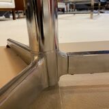 Dining room table marble chrome legs