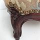 Footrest in vintage upholstered wood Louis IV style