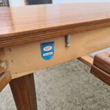 Vintage Teak table 1960 extension, NF furniture