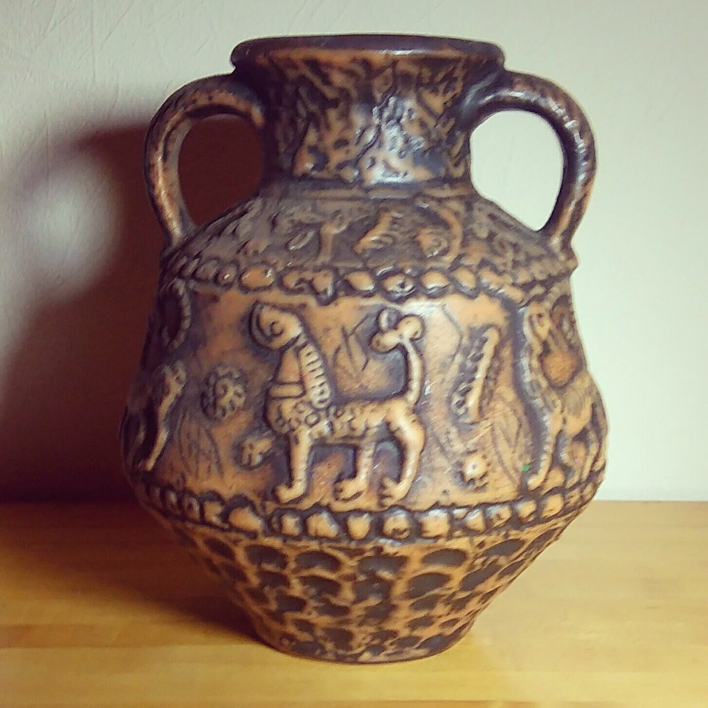 Ear vase by jasba keramik 60s