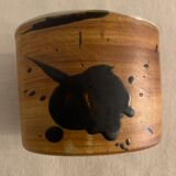 Pot de la Poterie de La Colombe in Vallauris style enamelled sandstone