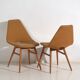Vintage decorative chairs (c.1950). Set of 2