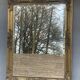 vintage bevelled mirror in rectangular shape, stucco and gilded wood in Louis XV baroque style