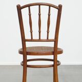 Vintage Bistro Chair with Woven Seat