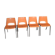 Orange vintage chairs