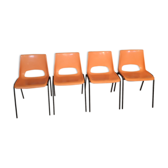 Orange vintage chairs