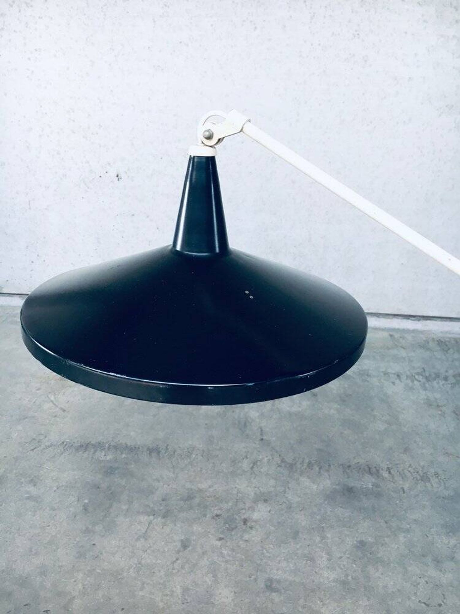 Panama Floor Lamp in Black by Wim Rietveld for Gispen, 1957