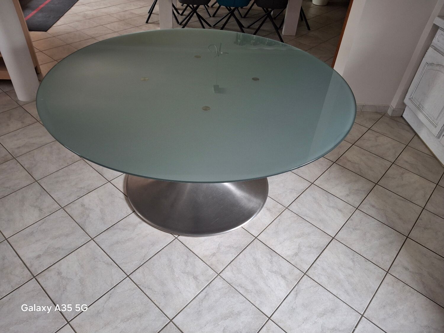 Round table Vesuvius 160 cm Gold