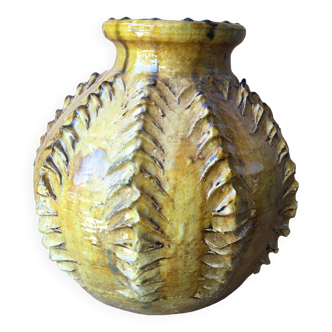 Poterie de tamegroute en terre cuite émaillée