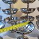 27 coupes en acier chromé inoxydable