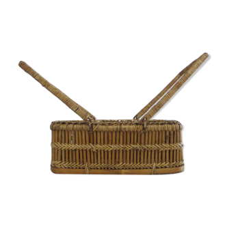 Rattan glass holders