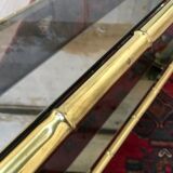 Bamboo imitation brass coffee table