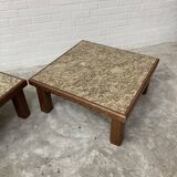 Brutalist coffee tables, set of 2