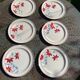 6 earthenware plates Sylvie Hamage Moulin des Loups Nord vintage model