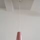Pink conical pendant lamp from Evenblij, The Netherlands 1960's