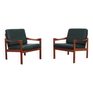 Paire de fauteuils danois