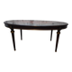 Table oval style Louis XVI avec rallonges demi-lunes