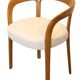 Chaise en bois et tissu