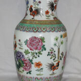 Ancient Chinese vase Rose family early 20th century