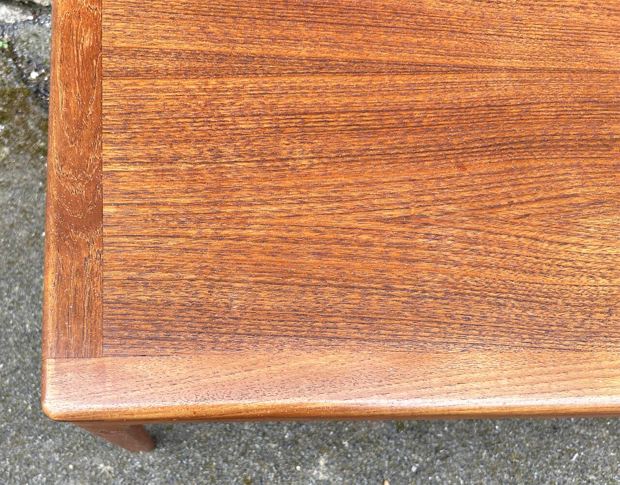 Danish teak coffee table Trioh Mobler attributed to Niels Bach, vintage, 1960s