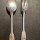 Christofle solid silver christening cutlery, Vendôme shell pattern