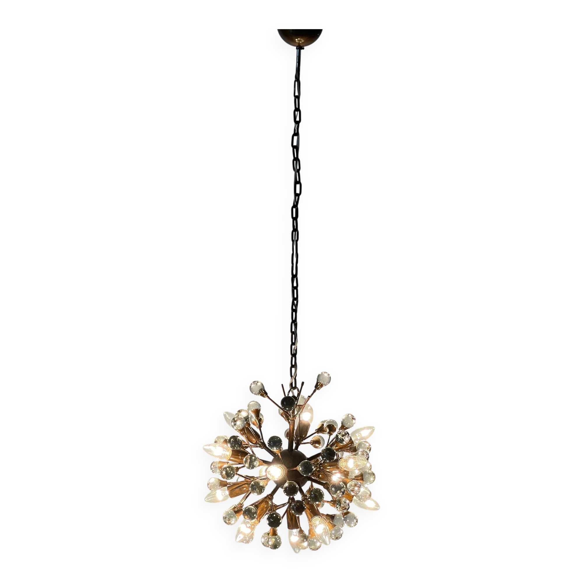 Atomic chandelier by Vereinigte Werkstätten München, 1950s, Germany