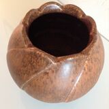 Tulip vase in brown ceramic by Steuler Keramik /vintage 60s-70s